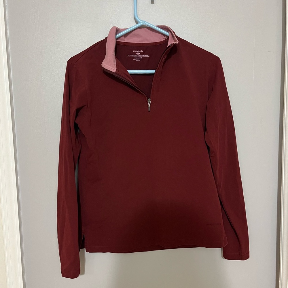 Vintage Patagonia Maroon Quarter-Zip Pullover